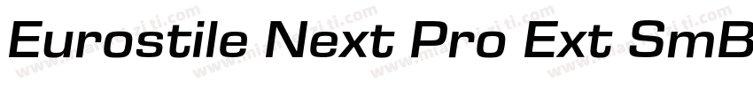 Eurostile Next Pro Ext SmBd字体转换